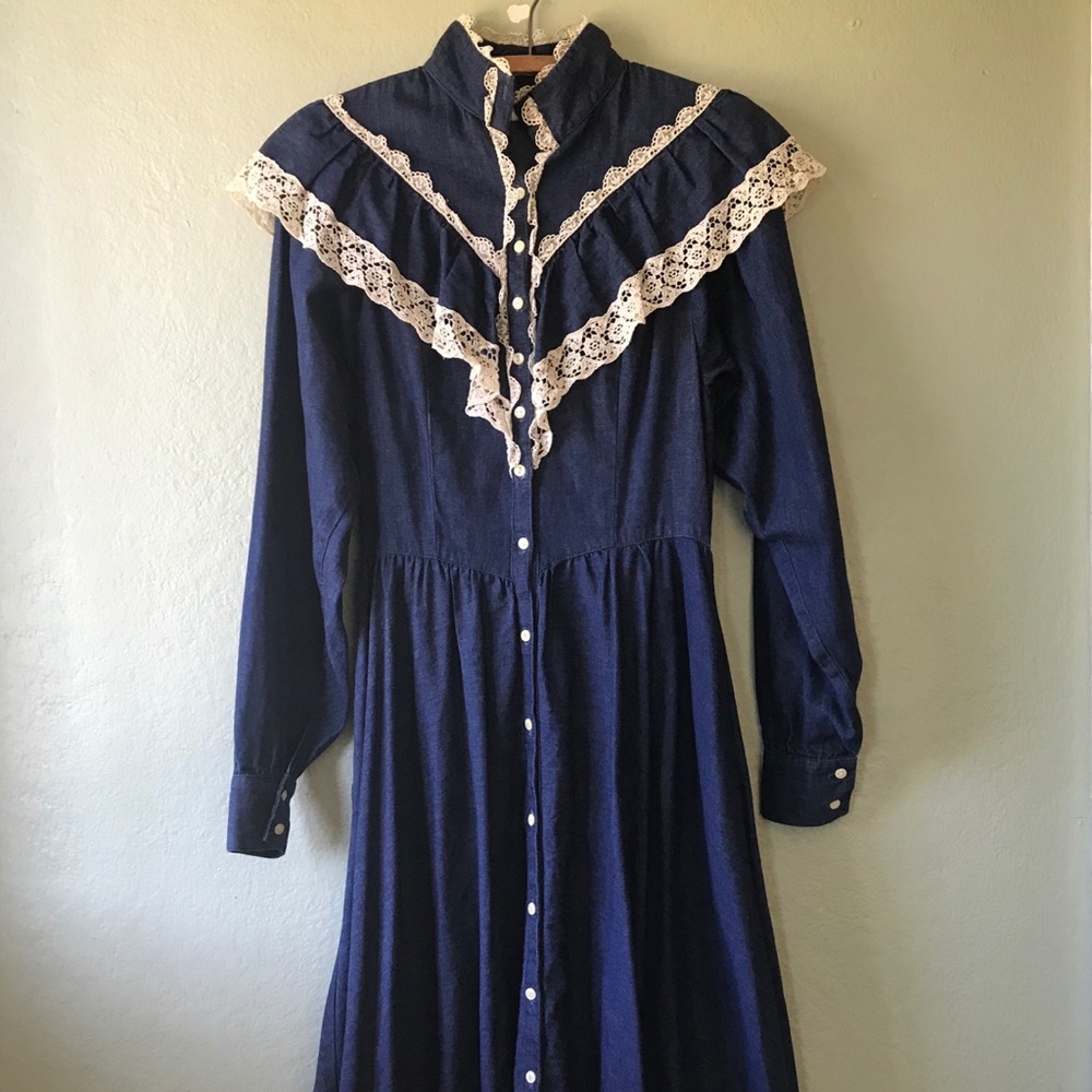 Vintage Jessica McClintock Western Dress